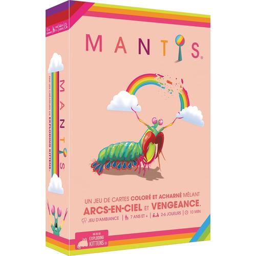 Edition Mantis Edition Mantis - Exploding Kittens - Mantis - Jeu De Société Famille Pour Enfants Dès 7 Ans - Jeu De Cartes Et D'ambiance Pour