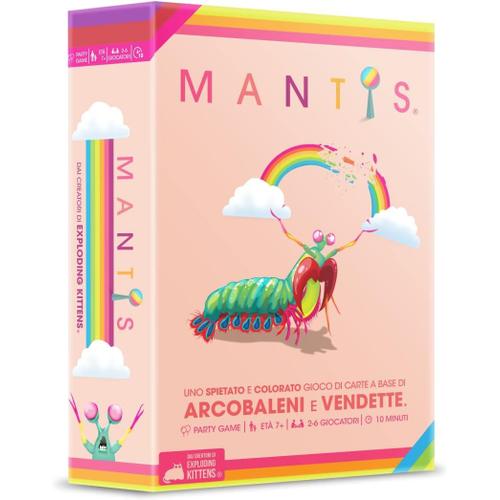 - Mantis - Jeu De Cartes, Party Game, 2-6 Joueurs, 7+ Ans, Édition En Italien