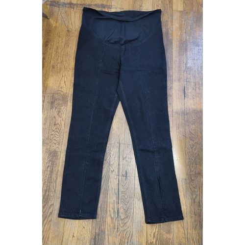 Pantalon De Grossesse Noir Zippé Dans Le Bas H&m Mama Taille Xl 42