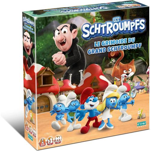 Les Schtroumpfs - Le Grimoire Du Grand Schtroumpf - Jeu De Société - A Partir De 6 Ans - De 1 À 4 Joueurs - Fabriqué En France