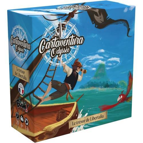 Blam ! Cartaventura Odyssée : Le Trésor De Libertalia ? Univers Pirates - Jeu De Société 6 Ans - Jeu Narratif Et Coopératif - Jeu De