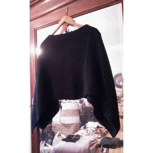 Poncho Noir 38/40 Vintage Années 90.