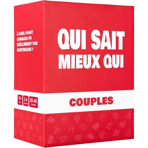 Blanches Blanches - Jeu De Société Pour Couple - Qui Connaît L'autre Le Mieux ? - Des Cartes Pour Une Soirée Anniversaire Ou Cadeau De