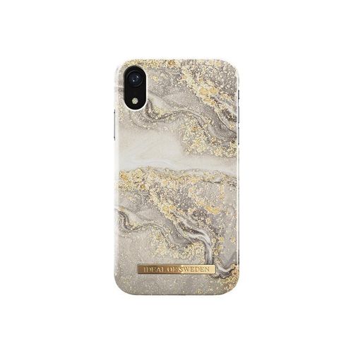 Ideal Of Sweden Fashion Case S/S19 - Coque De Protection Pour Téléphone Portable - Plastique - Marbre Grège Étincelant - Pour Apple Iphone Xr