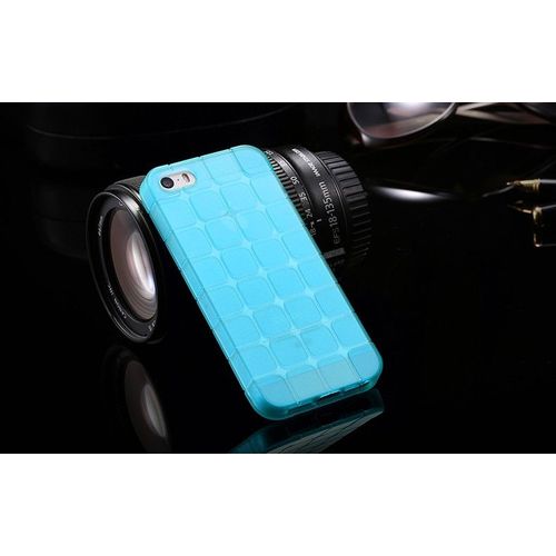 Coque Iphone 5 5s Se Magic Cube Bleu Azur Silicone Semi-Rigide (Tpu)