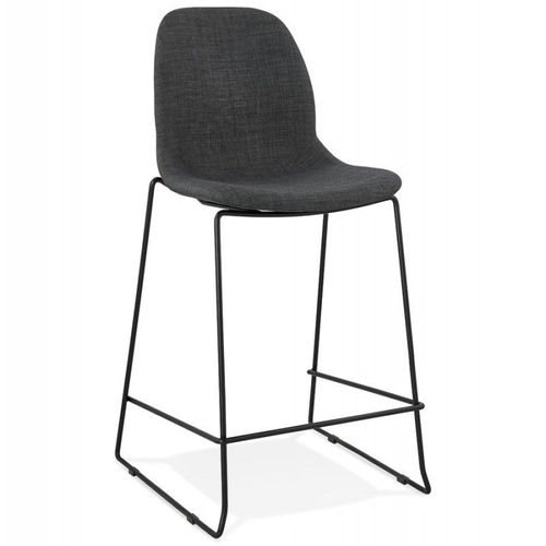Tabouret De Bar En Tissu "Oscar" 101cm Gris Foncé