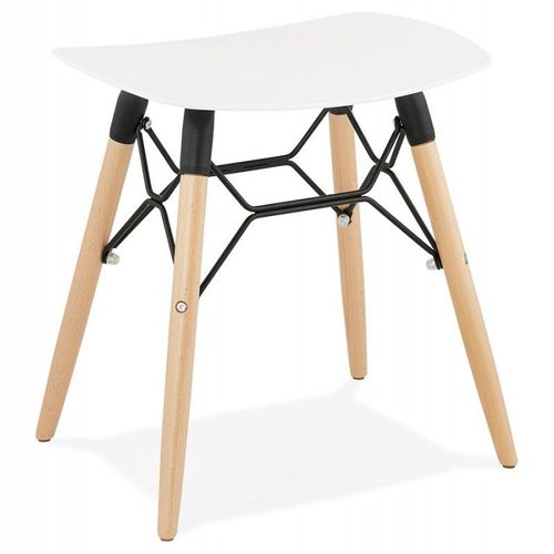 Tabouret Scandinave "Syrus" 47cm Blanc