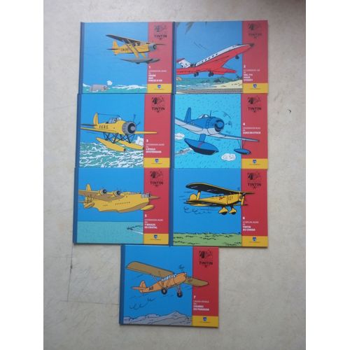 En Avion Tintin. Du Tome 1 Au Tome 7. Editions Moulinsart.