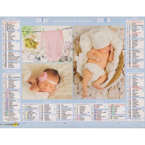 Almanach Du Facteur 2019 Loire Bébés