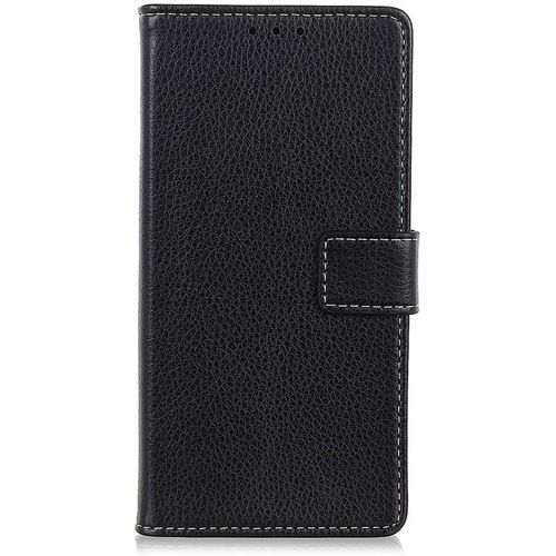 Étui Pour Oneplus 7 (6,41 Pouces) Pu Cuir Couverture Magnétique Protection Housse Litchi Stent Fonction Flip Cuir Pour Oneplus 7 Noir