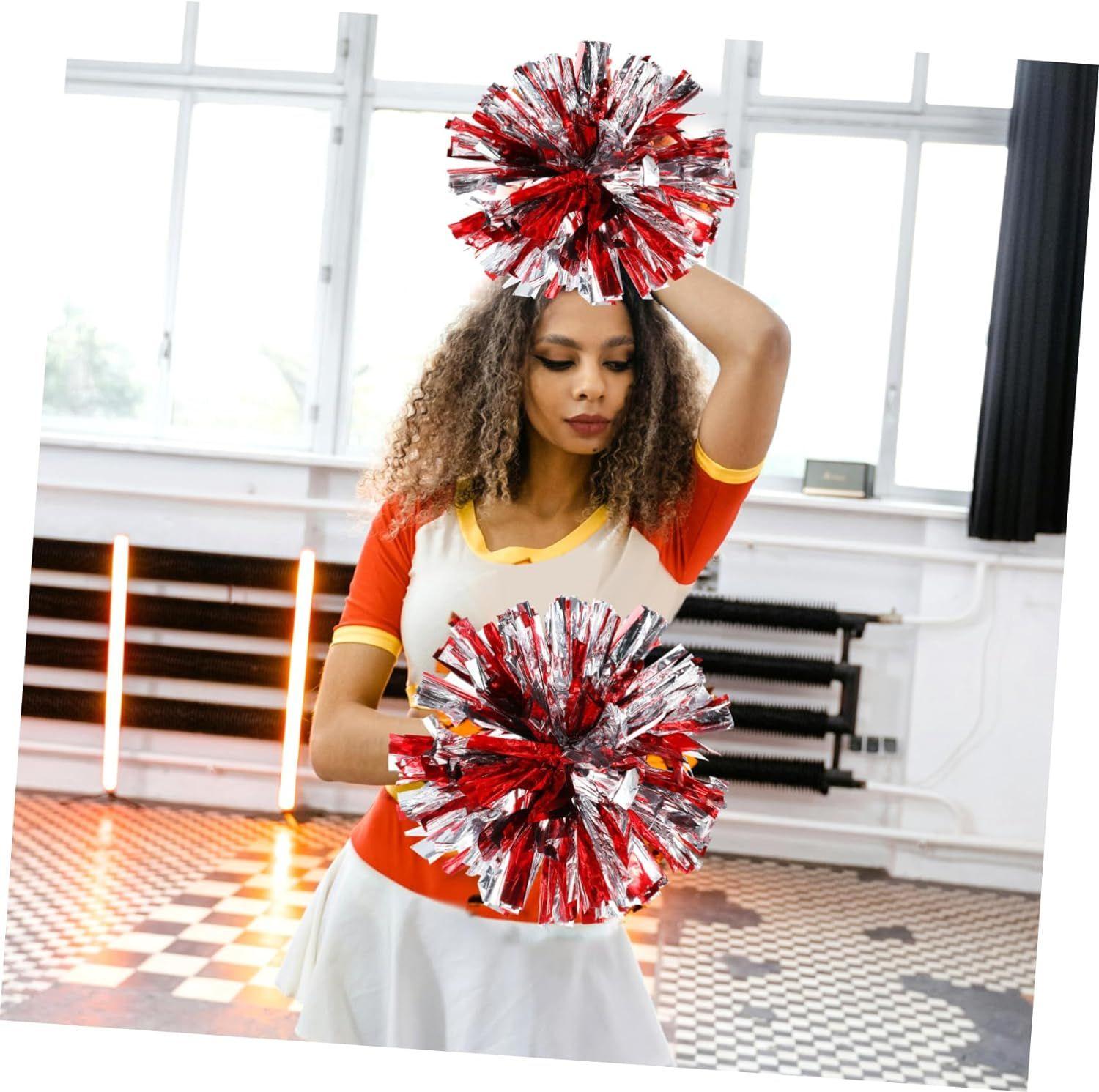 Multix4pcs 16 Pices Boule De Fleur De Cheerleading Pompons ... - 7