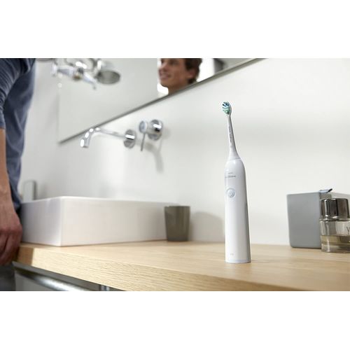 Brosse À Dents Électrique Rechargeable Anti Plaque Dentaire Bleu Clair Blanc