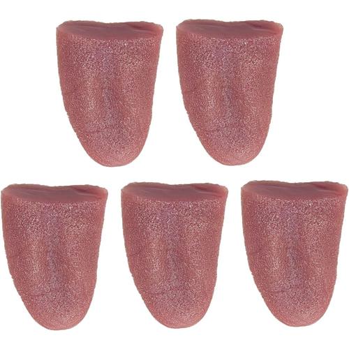 5 Pièces Fausse Langue, Langue Réaliste Langue Artificielle Accessoire De Langue Accessoires De Magie Pour Halloween, Poisson D'avril, Spectacle De Magie, Représentation, Prank (5 Pcs)