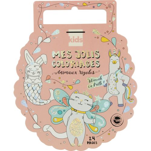 Carnet De Coloriage Enfant Avec Foil 24 Pages Animaux Rigolos - Megacrea Diy