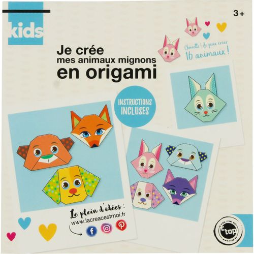 Carnet Origami Pour Enfant Animaux Mignons 15 Cm 16 Feuilles