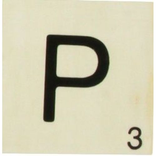 Grande Lettre En Bois Façon Scrabble 10 Cm Lettre P