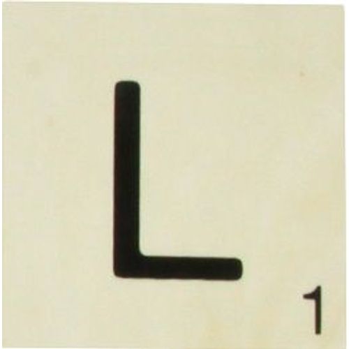 Grande Lettre En Bois Façon Scrabble 10 Cm Lettre L