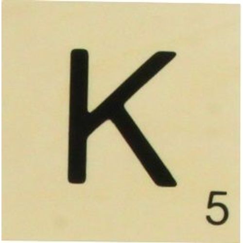 Grande Lettre En Bois Façon Scrabble 10 Cm Lettre K