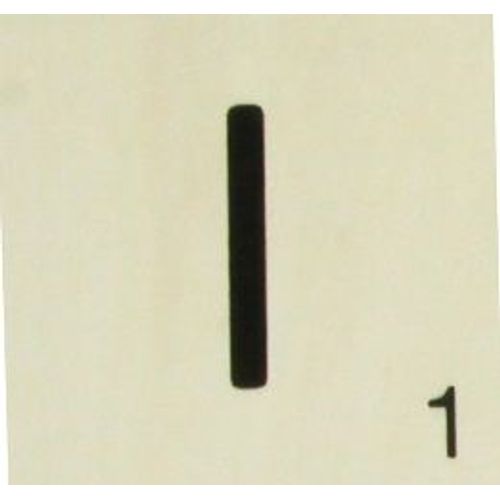 Grande Lettre En Bois Façon Scrabble 10 Cm Lettre I