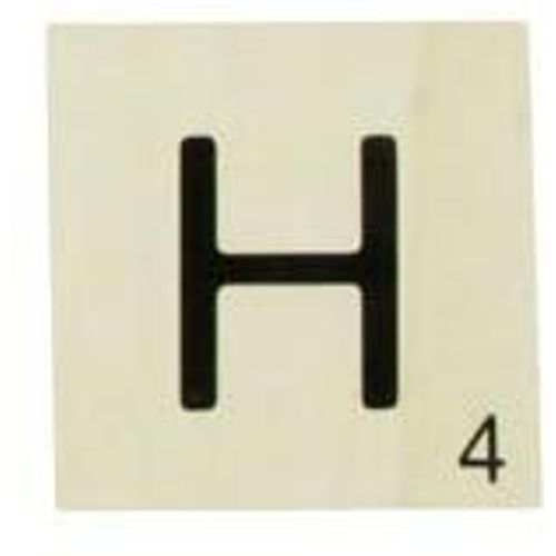 Grande Lettre En Bois Façon Scrabble 10 Cm Lettre H