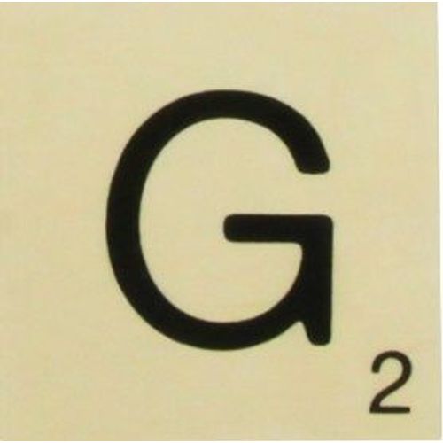 Grande Lettre En Bois Façon Scrabble 10 Cm Lettre G