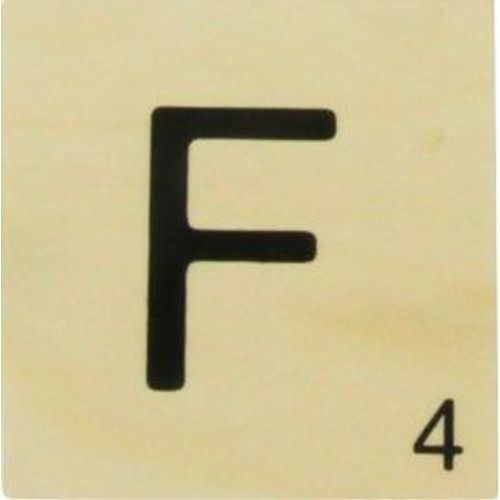 Grande Lettre En Bois Façon Scrabble 10 Cm Lettre F