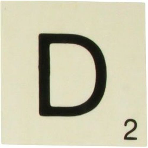 Grande Lettre En Bois Façon Scrabble 10 Cm Lettre D