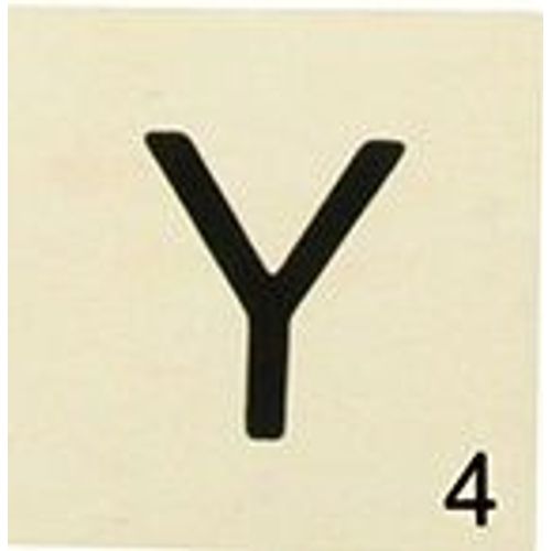 Grande Lettre En Bois Façon Scrabble 10 Cm Lettre Y