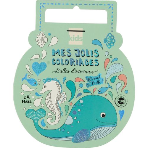 Carnet De Coloriage Enfant Avec Foil 24 Pages Animaux Câlins - Megacrea Diy
