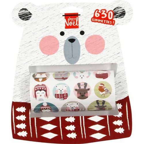 Gommette En Rouleau Thème Noël 630 Pièces - Megacrea Diy