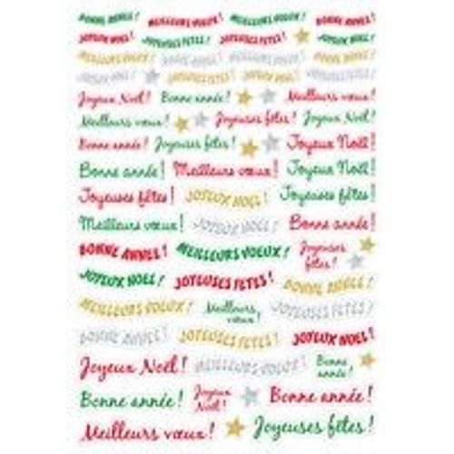 Gommettes Messages Voeux 134 Pièces - Megacrea Diy