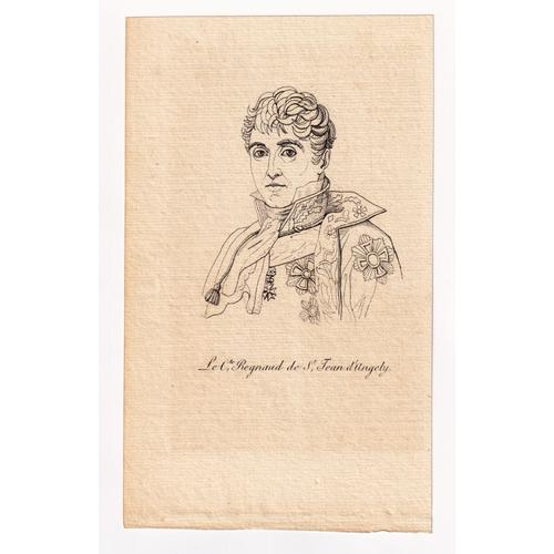 Gravure 1821 Portrait Michel-Louis-Étienne Regnaud De Saint-Jean D'angély Napoléon Premier Empire