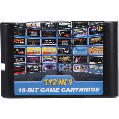 Cartouche De 112 En 1 Cartouche De 16 Bits Pour Megadrive Cartouche De Pour Et Ntsc