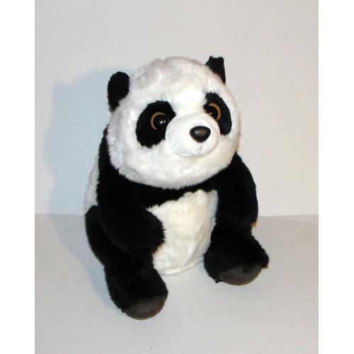 Panda Assis Grande Peluche Doudou Ours Panda Soft Friends 36 Cm