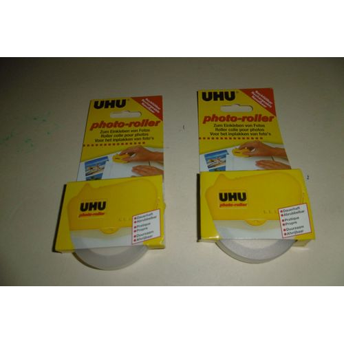 Roller Colle Pour Photos Rechargeable 8m Uhu 46190 Lot De 2