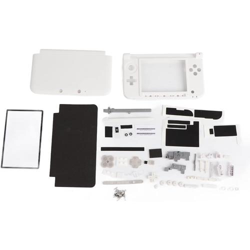 Coque Pour Nintendo 3dsll Replecement Case Pour Nintendo 3ds Ll Abs Full Housing Case Cover Shell Repair Parts Cfor Omplete Remplacement Kit Pour Nintendo 3ds Xl Noir (Blanc)