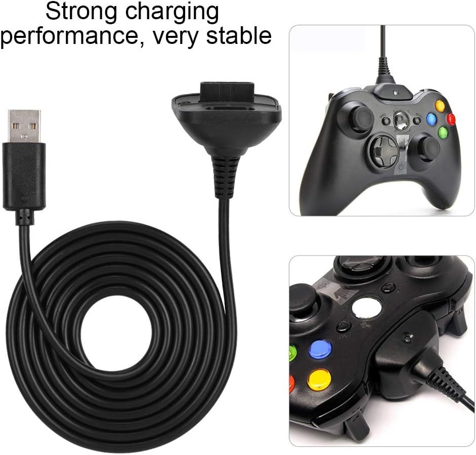 Chargeur Pour Manette Xbox 360 X360 Cble Xbox 360 Abs Cble... - 6