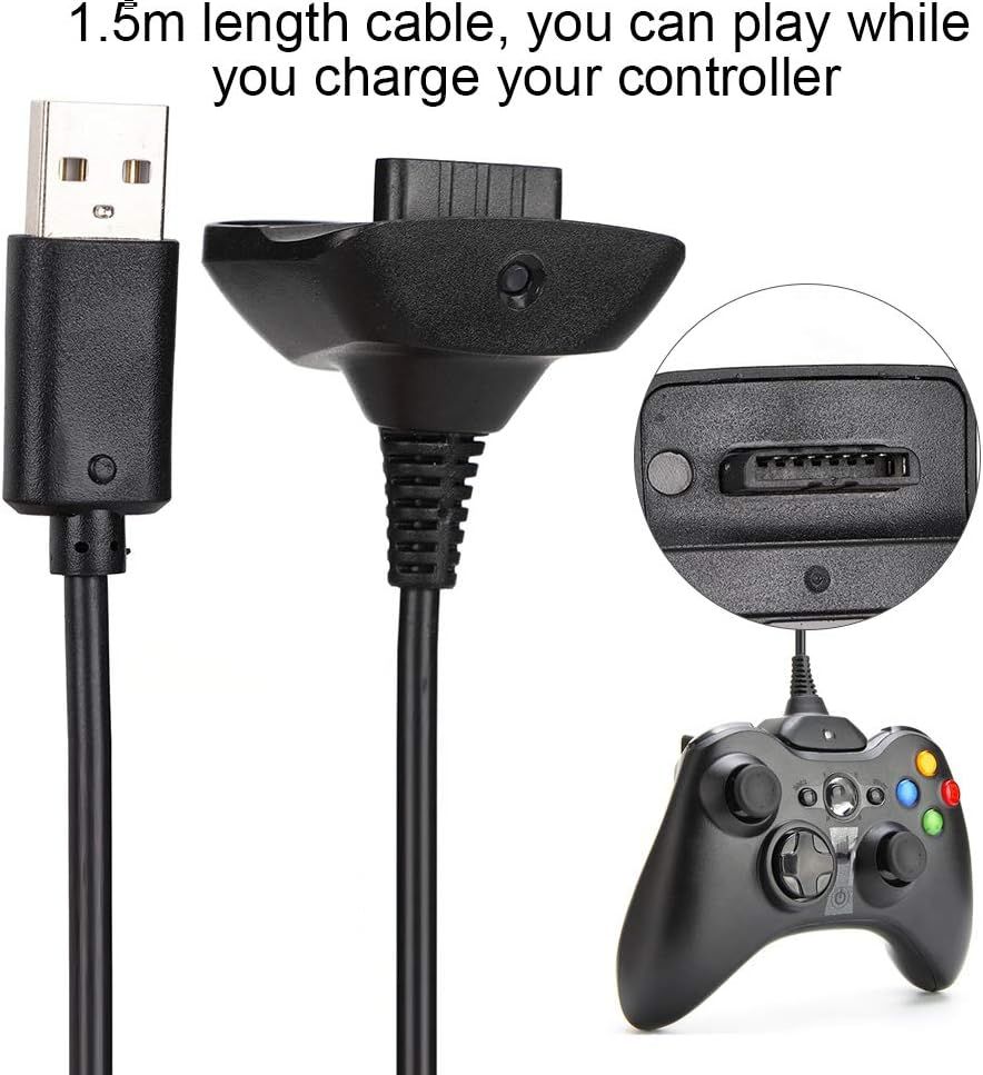 Chargeur Pour Manette Xbox 360 X360 Cble Xbox 360 Abs Cble... - 7
