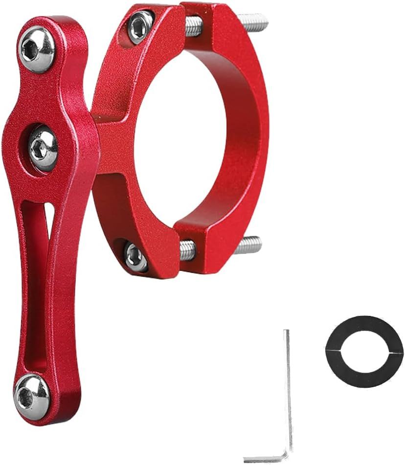 1 Pcs Adaptateur De Porte-Bouteille, Porte-Gobelet Universel En Aluminium Pour Vélo, Fixation Ajustable Du Porte-Bouteille Sur Le Guidon (Rouge)