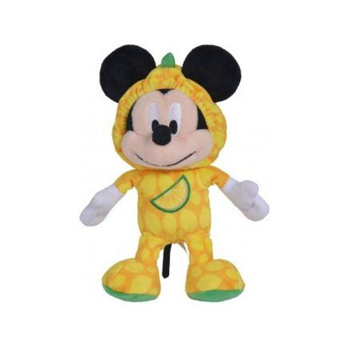 Peluche Mickey En Grenouillere Citron Vert 33 Cm - Pyjama - Doudou Disney - Peluche Enfant