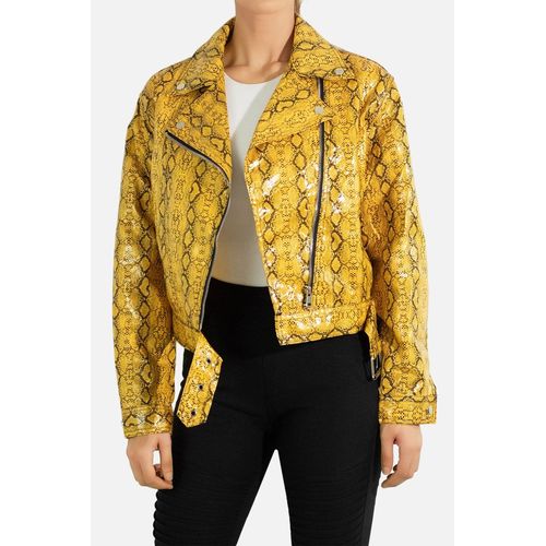 Blouson Perfecto Jaune Femme