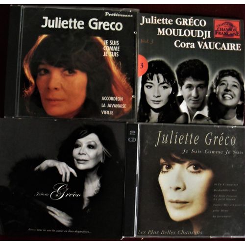Juliette Gréco Lot De 5 Cd Dont Un Avec Mouloudji Et Cora Vaucaire