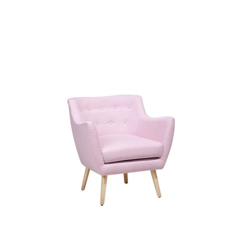 Fauteuil Drammen Tissu Rose