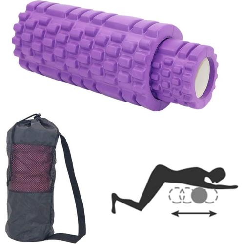 Foam Roller Trigger Point Rouleau Massage Rouleaux De Mousse Pour Les Muscles Gym Rouleau Retour Rouleau De Massage Rouleau En Mousse Purple,33cm