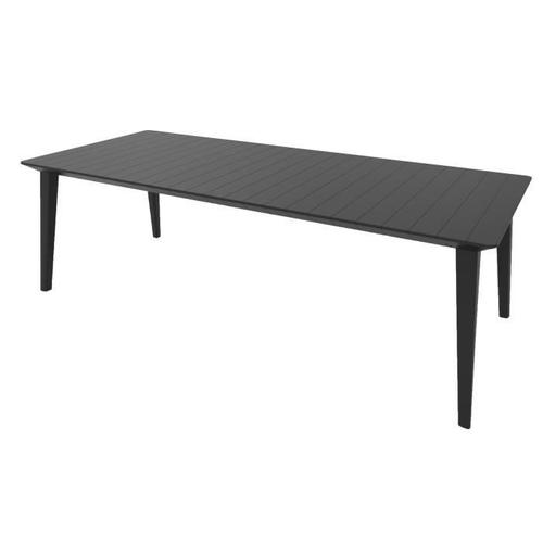 Allibert Jardin Table Lima 240cm 6-10 Personnes Avec Allonge - Graphite