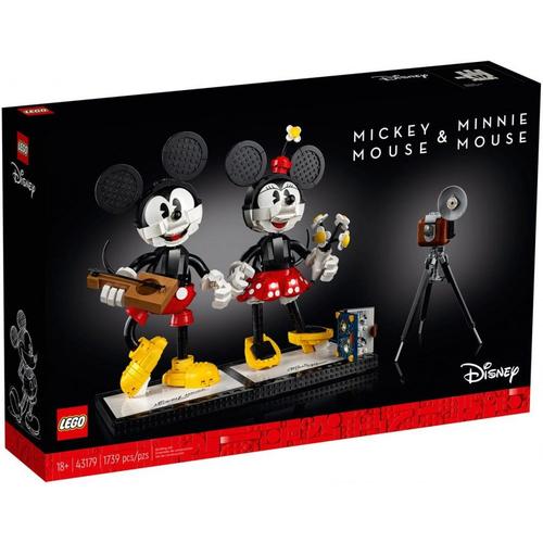 Lego Disney - Personnages À Construire Mickey Mouse Et Minnie Mouse - 43179