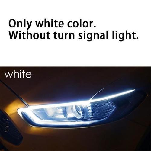 Cosmos-Couleur Seulement Blanc Feux De Circulation Led Drl Flexibles Bande De Clignotant Jaune Ultramince Étanchhe