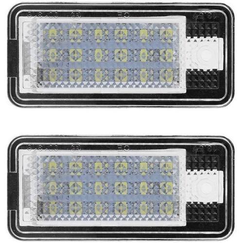 Brave-For Éclairage De Plaque D'immatriculation 2pcs Voiture Led Nombrehop-Lpl0114 Plaque Ampoule Kit Pour A3 A4 S4 B6 B7 A6 C6 S6