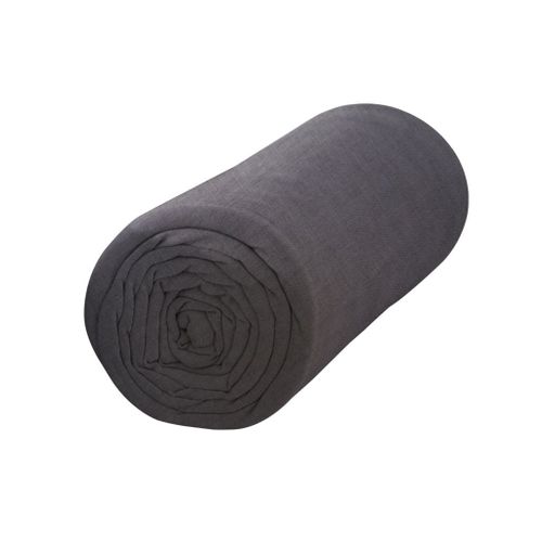 Drap Housse 100% Coton 57 Fils Coloris Canon De Fusil 140x190