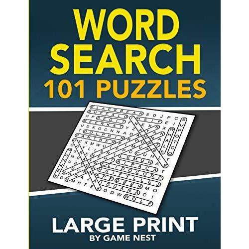 Word Search 101 Puzzles Large Print